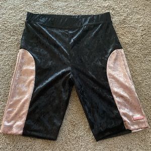 SANDY LIANG VELVET BIKER SHORTS